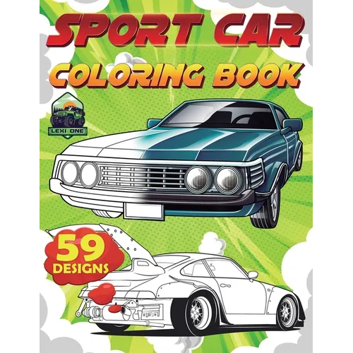 Sports Car Coloring Book: for Car Lovers, Adults, Man, male, adult boy, boys - Paperback