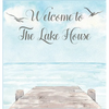 Lake house guest book (Hardcover) for vacation house, guest house, visitor comments book - Hardcover