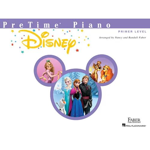 Pretime Piano Disney Beginner Piano Songbook Easy Disney Sheet Music for Kids and Students Primer Level Arrangements from Frozen, the Lion King, Mary - Paperback