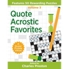 Quote Acrostic Favorites: Features 50 Rewarding Puzzles - Paperback