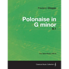 Polonaise in G minor B.1 - For Solo Piano (1817) - Paperback