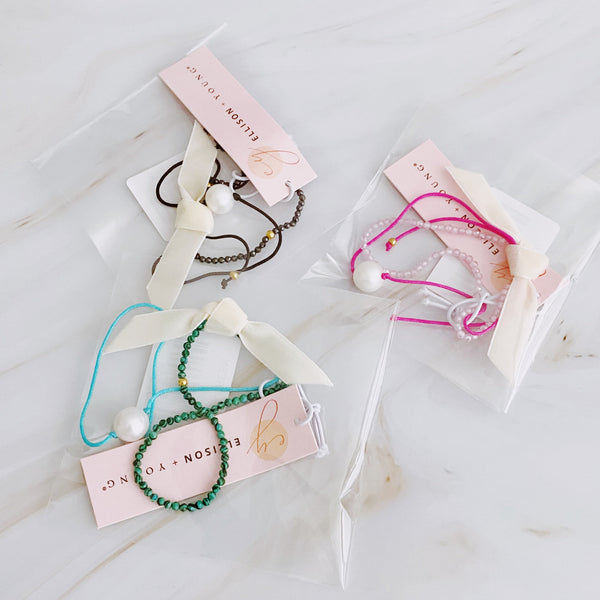 Genuine Pearl Color Dream Bracelet Set of 2