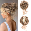 Messy Curly Fluffy Hair Bun Clip in Ponytail Hair Extensions