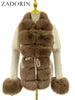 Knitted Sweater Fur Cardigan