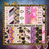 Craft And Scrapbooking Paper: Pink, Brass, Purple Geometric and Watercolor Designs - 8 x 8 Inch Double-Sided Patterns - 20 Pages, 40 Designs for Scr - Paperback
