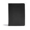 CSB He Reads Truth Bible, Black Leathertouch Indexed: Black Letter, Wide Margins, Notetaking Space, Reading Plans, Sewn Binding, Two Ribbon Markers, E - Imitation Leather