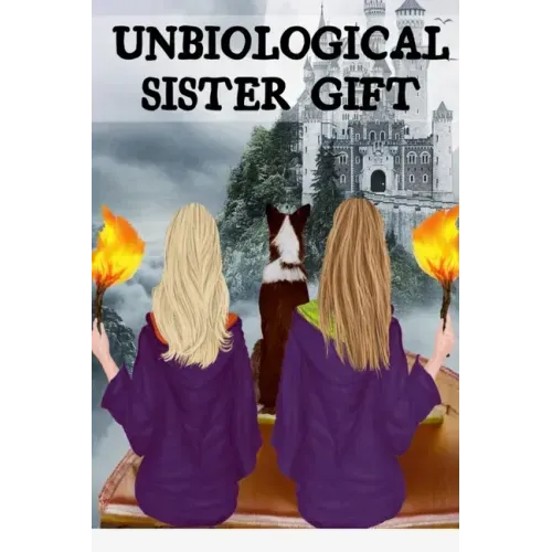 Unbiological Sister Gift: Thank You For Being My Un-biological Sister - Spooky BFF Journal And Best Girl Friend Forever Halloween Present - Long Dista - Paperback