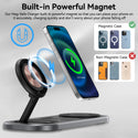 Magnetic Foldable 3 in 1 Wireless Charger Charging Station