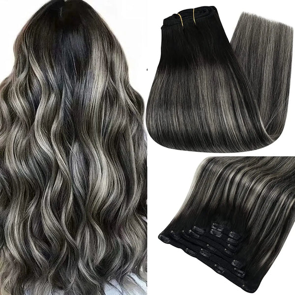 Double Weft Hair Extensions Human Hair for Woman