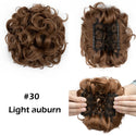 LARGE Comb Clip in Curly Hair Extension