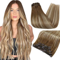 Double Weft Hair Extensions Human Hair for Woman