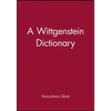 Wittgenstein Dictionary - Paperback