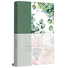 Biblia Rvr 1960 Letra Grande Tapa Dura Y Tela Verde Con Flores Tamaño Manual / Bible Rvr 1960 Handy Size Large Print Hardcover Cloth with Green Floral - Hardcover