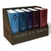 George R. R. Martin's a Game of Thrones Leather-Cloth Boxed Set (Song of Ice Andfire Series): A Game of Thrones, a Clash of Kings, a Storm of Swords, - Boxed Set