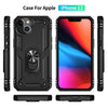 iPhone 13  Case With Kickstand, Heavy Duty Military Grade Protection Phone Case, Built-In 360° Rotate Ring Stand