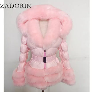 ZADORIN Fashion Faux Fur Coat