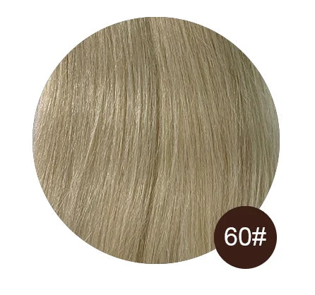 Women Toupee With Bangs Breathable 100% Real Human Hairpiece Blonde Color Wigs