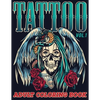 Tattoo: Adult Coloring Book Volume 1 A Coloring Book for Adults Relaxation with Awesome Modern Tattoo Designs such as Skulls, Hearts, Roses and More! - Paperback
