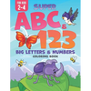 Super ABC & 123: Big Letters & Numbers Coloring Book For Kids 2-4 - Paperback