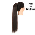Synthetic Straight Ponytail Hair Extension Clip in