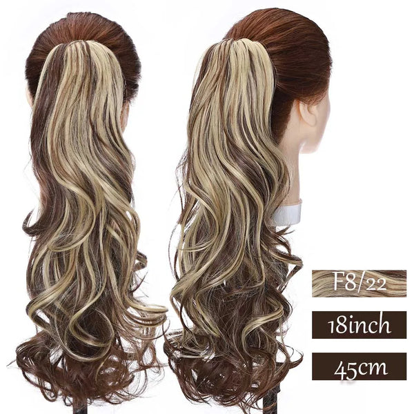 Synthetic Long Wavy Fake Ponytail Extension