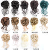 Messy Curly Fluffy Hair Bun Clip in Ponytail Hair Extensions