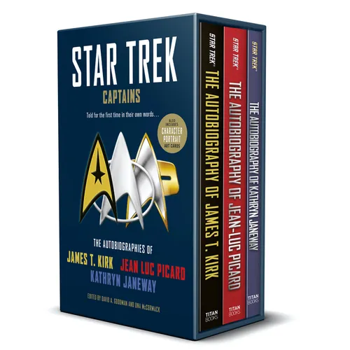 Star Trek Captains - The Autobiographies: Boxed Set with Slipcase and Character Portrait Art of Kirk, Picard and Janeway Autobiographies - Paperback
