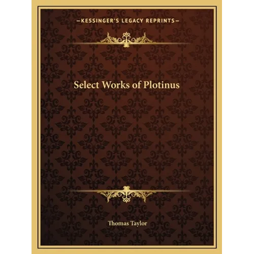 Select Works of Plotinus - Paperback