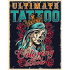 Ultimate Tattoo Coloring Book: Over 180 Coloring Pages For Adult Relaxation With Beautiful Modern Tattoo Designs Such As Sugar Skulls, Hearts, Roses a - Paperback
