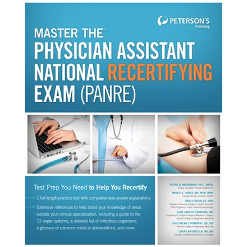 Master the Physician Assistant National Recertifying Exam (Panre) - Paperback