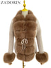 Knitted Sweater Fur Cardigan