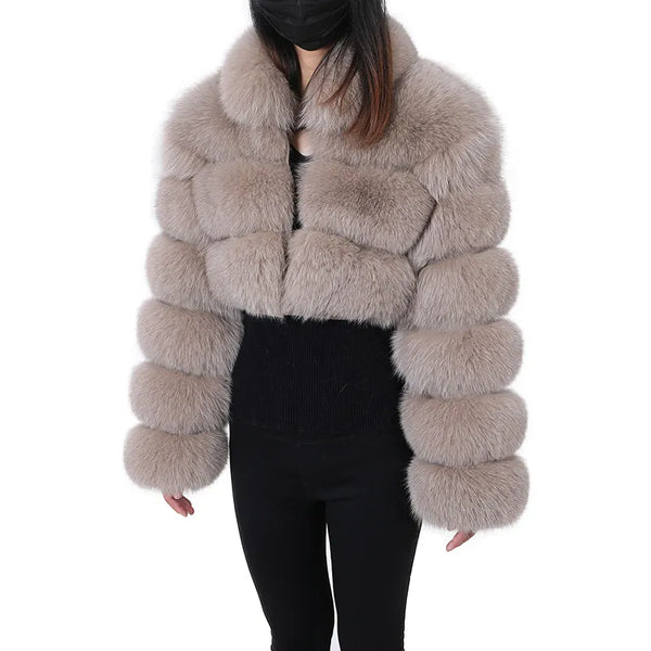 Fashion Fox Fur Winter Coats Vests