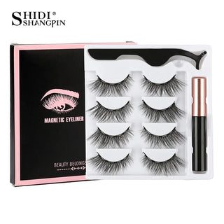 Buy 4pairs-6d-22m Magnetic Eyelashes