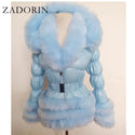 ZADORIN Fashion Faux Fur Coat