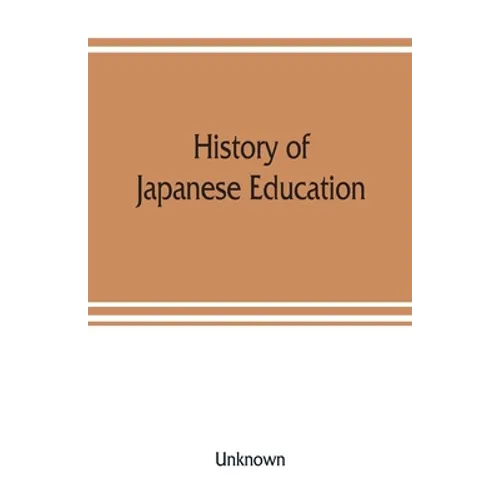History of Japanese education - Paperback
