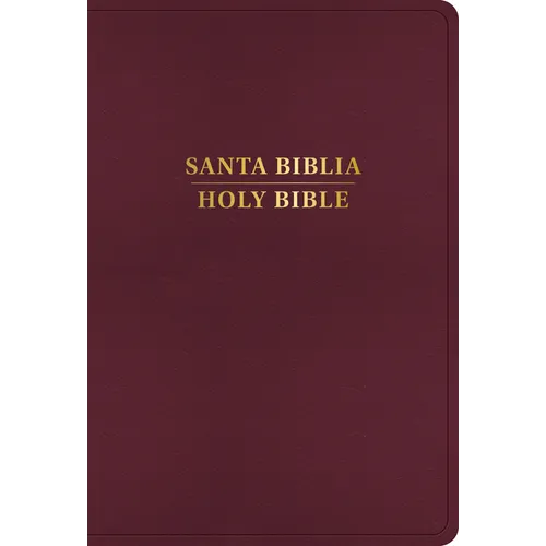 Rvr 1960/KJV Biblia Bilingüe Letra Grande, Borgoña Imitación Piel (Edición 2024) - Imitation Leather