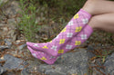 Traditional Argyle Knee High Socks Set