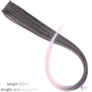 Buy 59h 22 Inch Synthetic Colored Highlight Hair Extensions