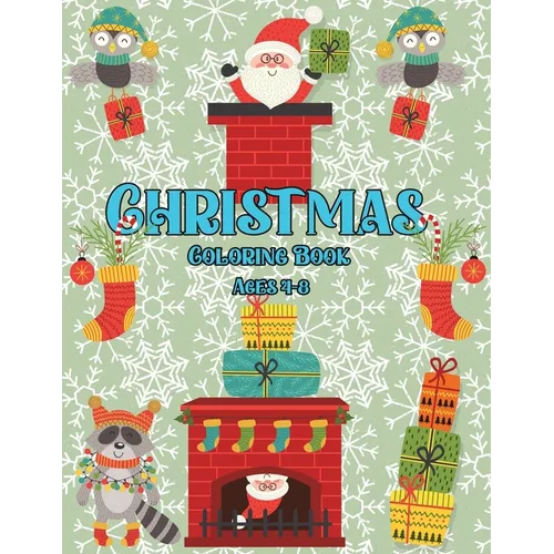 Christmas Coloring Book for Kids 4-8 ages: Xmas Symbols to Color for Children - Paperback