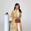 Floral Print Muslim Trench Coat - Modest Commuter Jacket Cape Robe(MOA212)