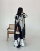 Floral Print Muslim Trench Coat - Modest Commuter Jacket Cape Robe(MOA212)