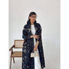 Floral Print Muslim Trench Coat - Modest Commuter Jacket Cape Robe(MOA212)