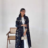 Floral Print Muslim Trench Coat - Modest Commuter Jacket Cape Robe(MOA212)