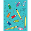 Perky Pencils Sketchbook: Jumbo Drawing Pad For Sketching, Doodling And Coloring - Paperback