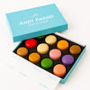 Andy Anand French Macarons, 24-Piece Gift Box – Made Fresh Daily, Assorted Gourmet Flavors, Gluten-Free – Birthday & Holiday Celebration