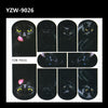 Full Beauty 1pc Black Flower Vine Nail Water Sticker Leaf Lace Design Slider Nail Art Decal Beauty Foils Decoration Nail Decals for Women Nail Art Stickers Water Transfer Decals Design Nail Art Supplies Manicure Acrylic Nail Foil Stencils Decorations