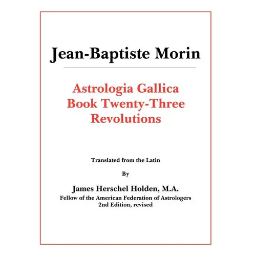 Astrologia Gallica Book 23 - Paperback