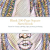 Blank 200-Page Square Sketchbook: Unleash Your Creativity with Plenty of Space for Drawing and Sketching - Paperback