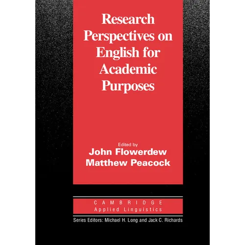 Research Perspectives on English for Academic Purposes - Paperback