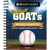 Brain Games - Baseball Goats (Greatest of All Time) Word Search: Players, Managers, Games, Mascots, & More! - Spiral